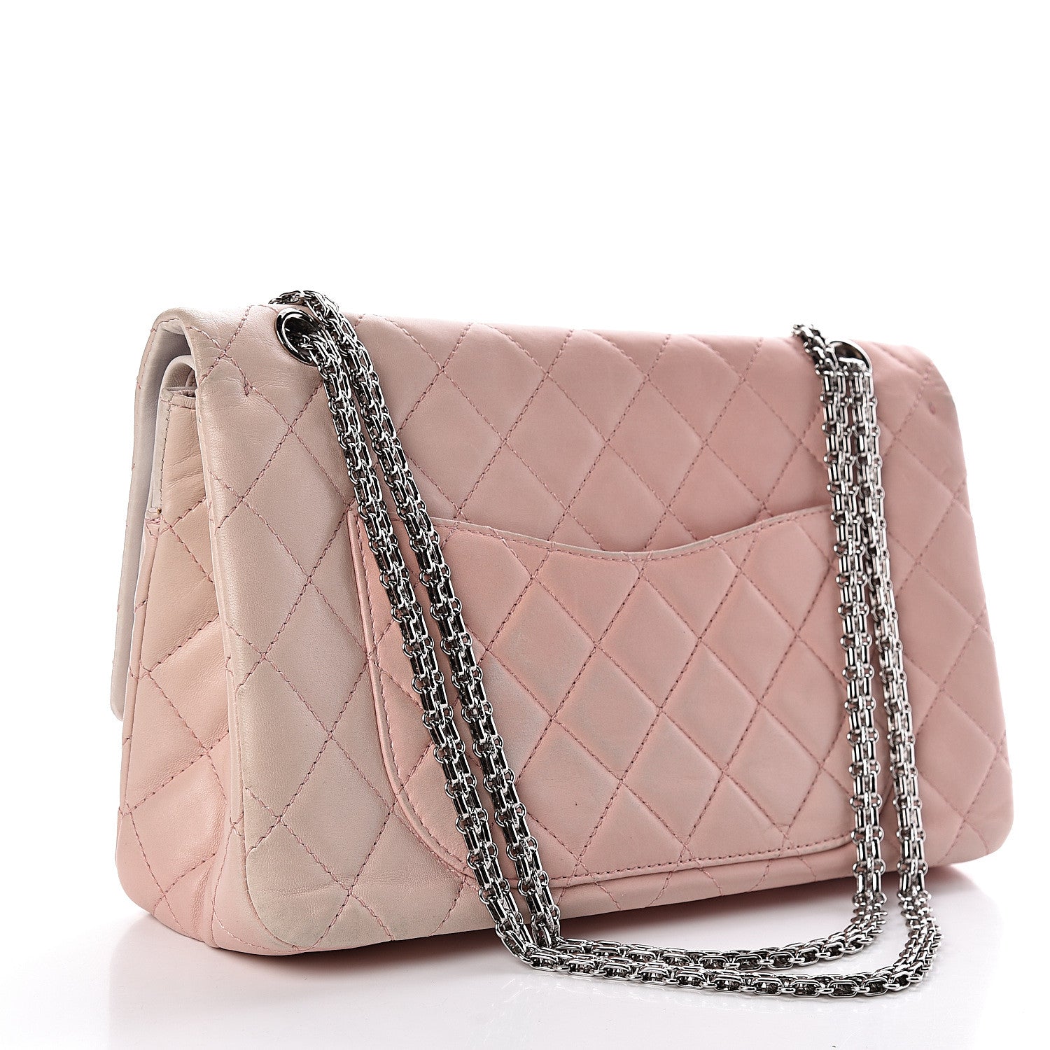 Chanel Lambskin Degrade Quilted 2.55 Reissue 227 Flap Pink 3 of 12