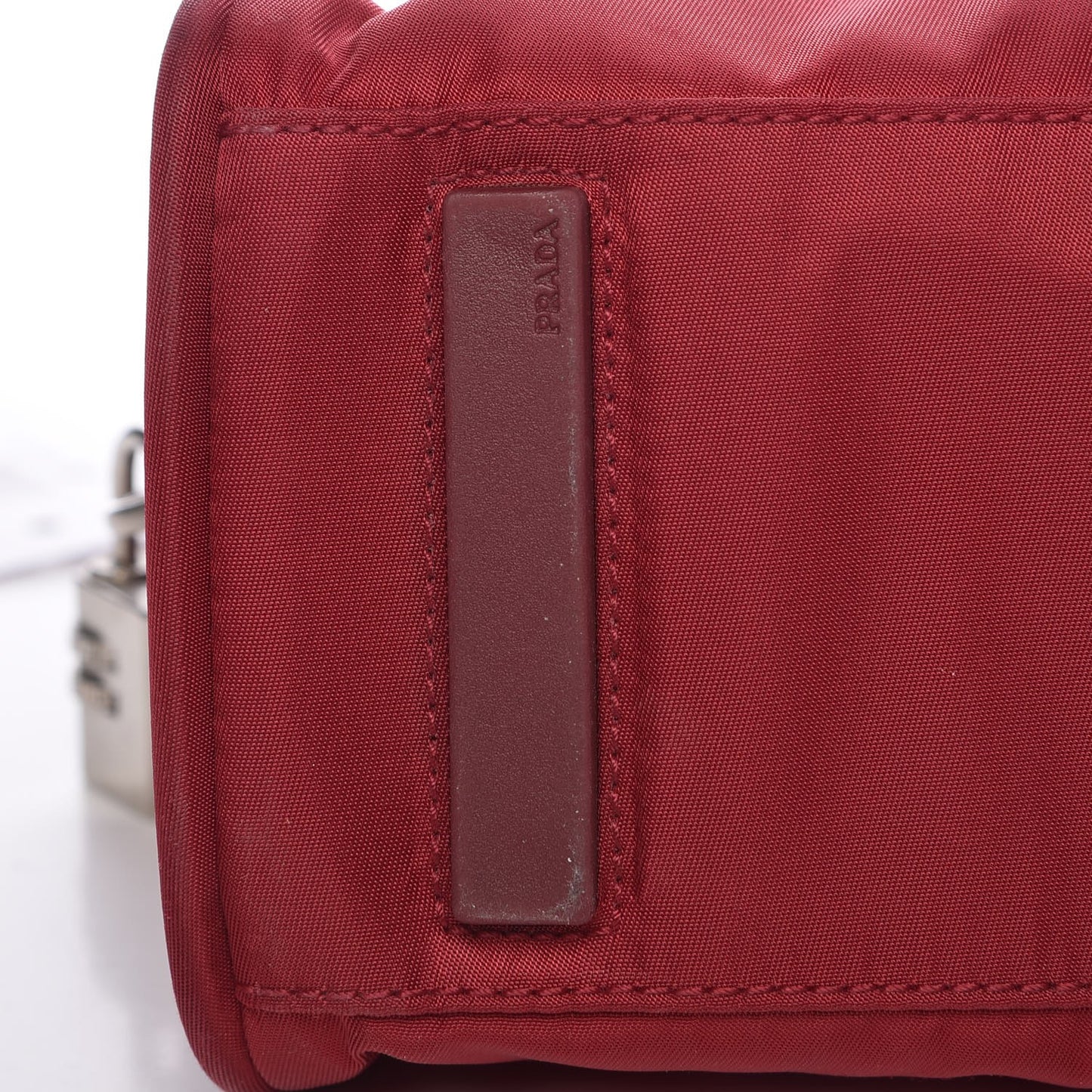 Tessuto Nylon Dopp Cosmetic Bag Rosso