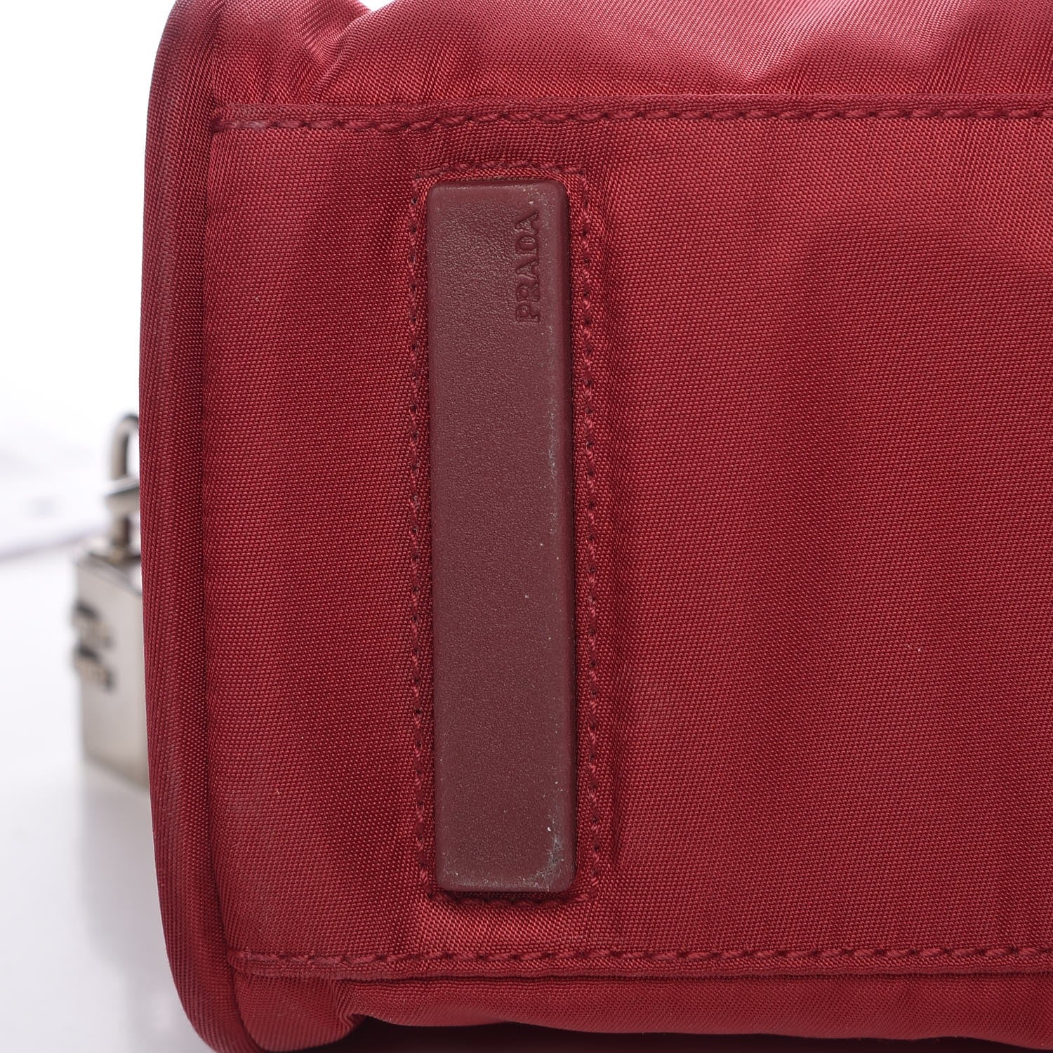 Prada Tessuto Nylon Dopp Cosmetic Bag Rosso 12 of 14