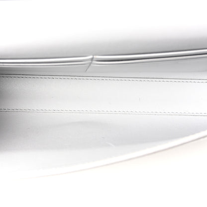 Balenciaga Metallized Arena Lambskin Classic Silver Hardware Le City Wallet On Chain Silver 5 of 9