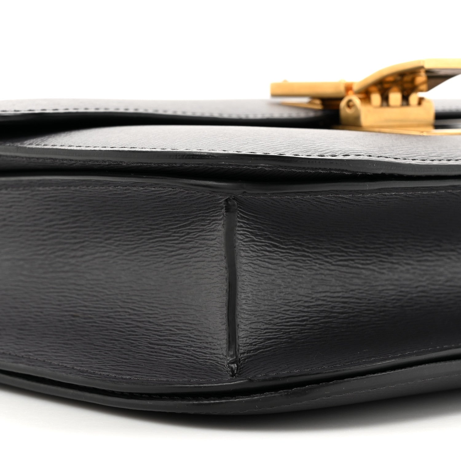 Celine Liege Calfskin Medium Classic Box Flap Bag Liquorice 11 of 11