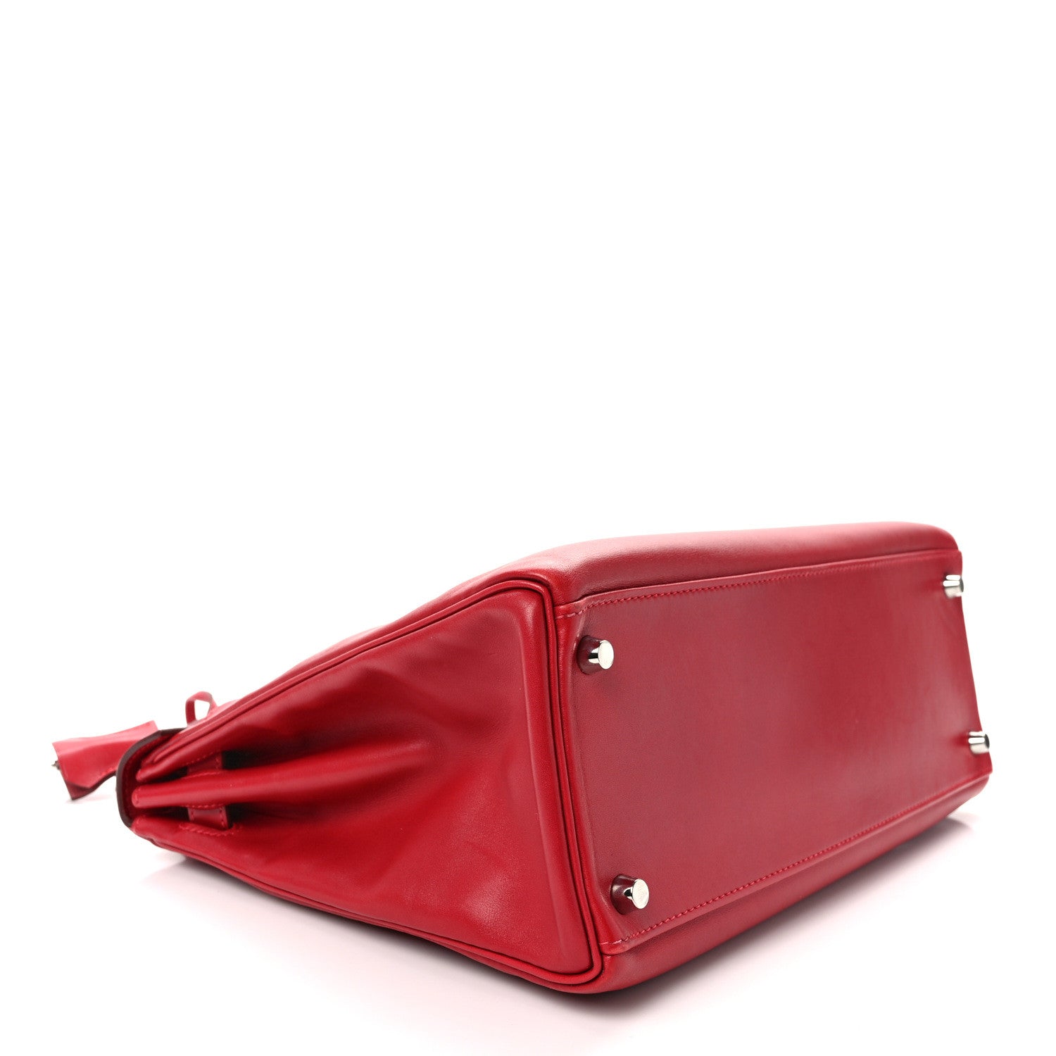 Hermes Tadelakt Kelly Retourne 32 Rouge Vif 3 of 15