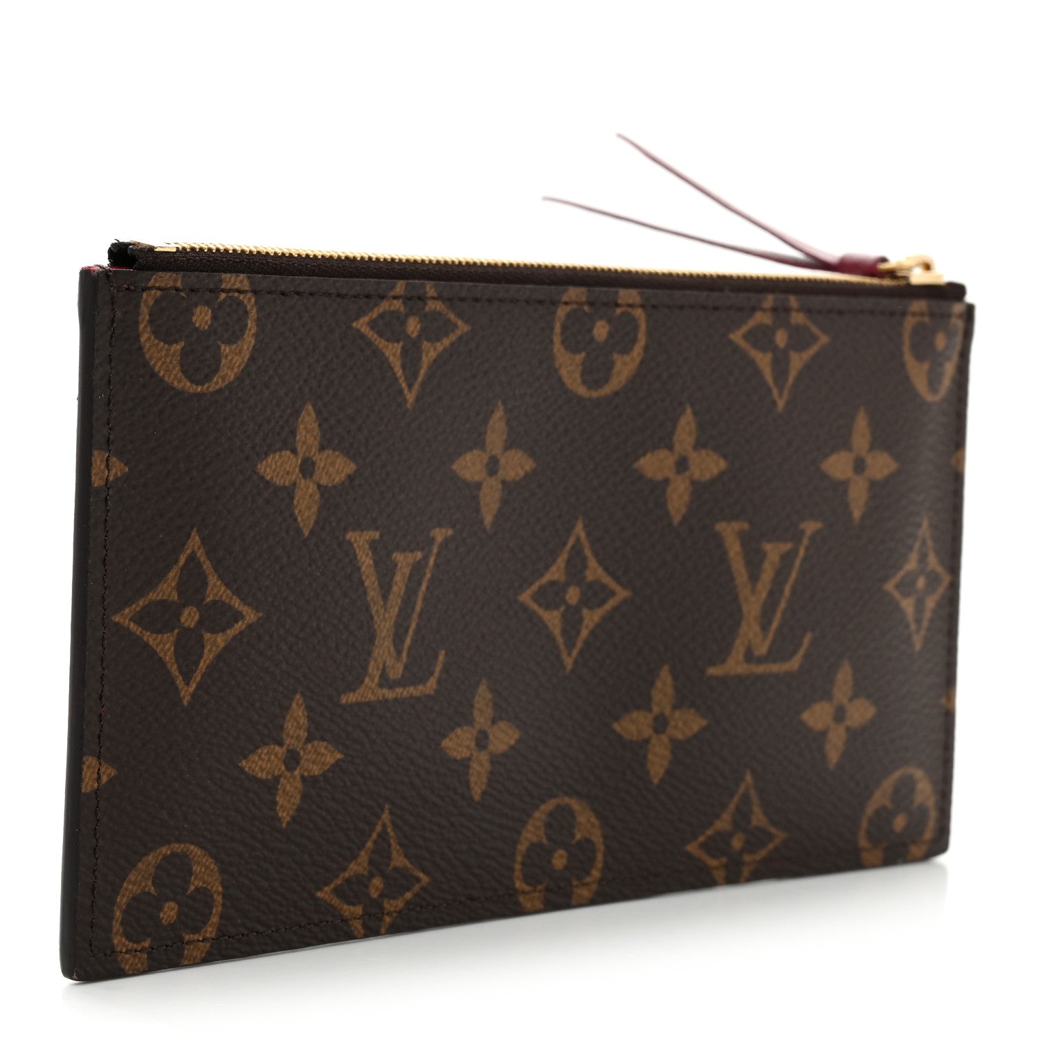 Louis Vuitton Monogram Felicie Chain Wallet Zippered Insert Fuchsia 3 of 6