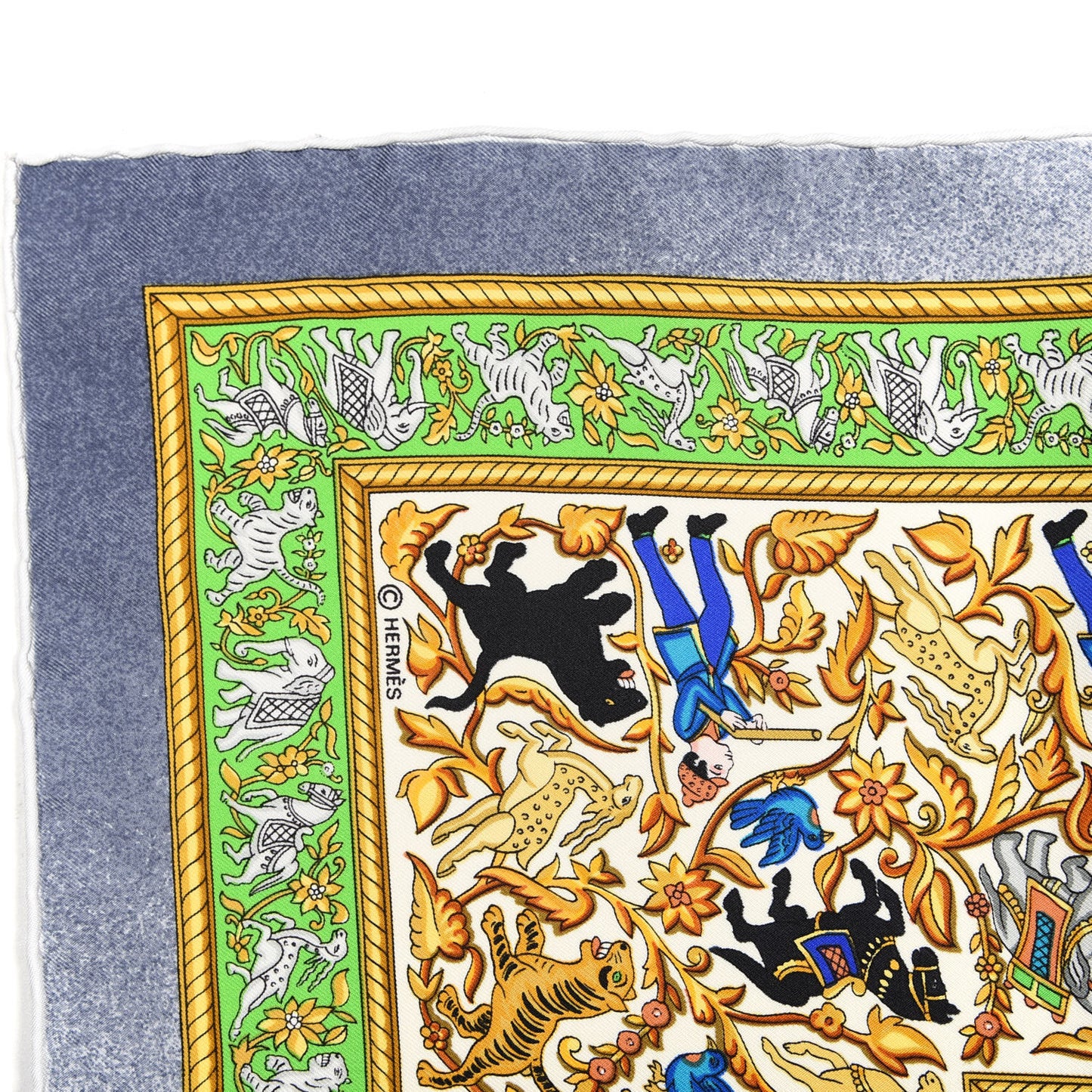 Silk Chasse En Inde Scarf 90