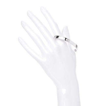 Hermes 18K White Gold Diamond PM H D'Ancre Bracelet SH 2 of 4