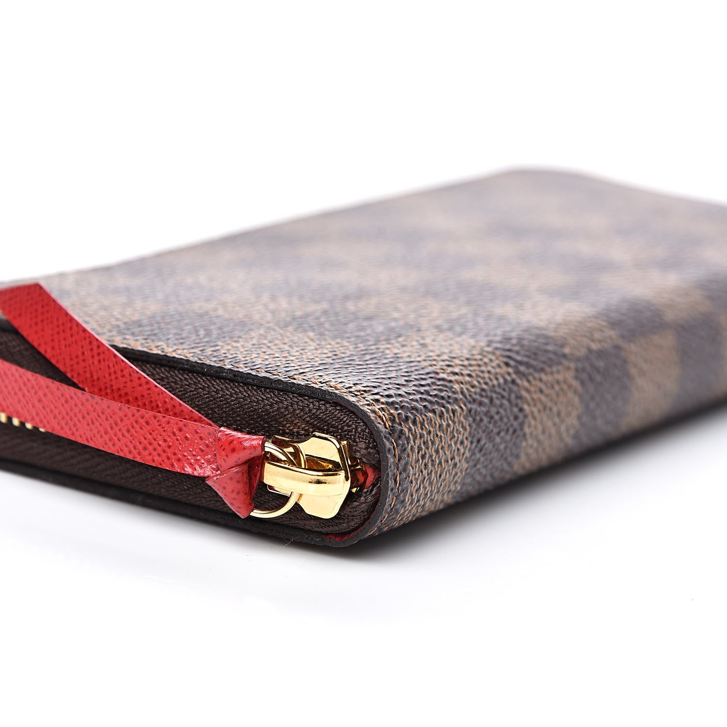 Louis Vuitton Damier Ebene Clemence Wallet Cherry 8 of 9