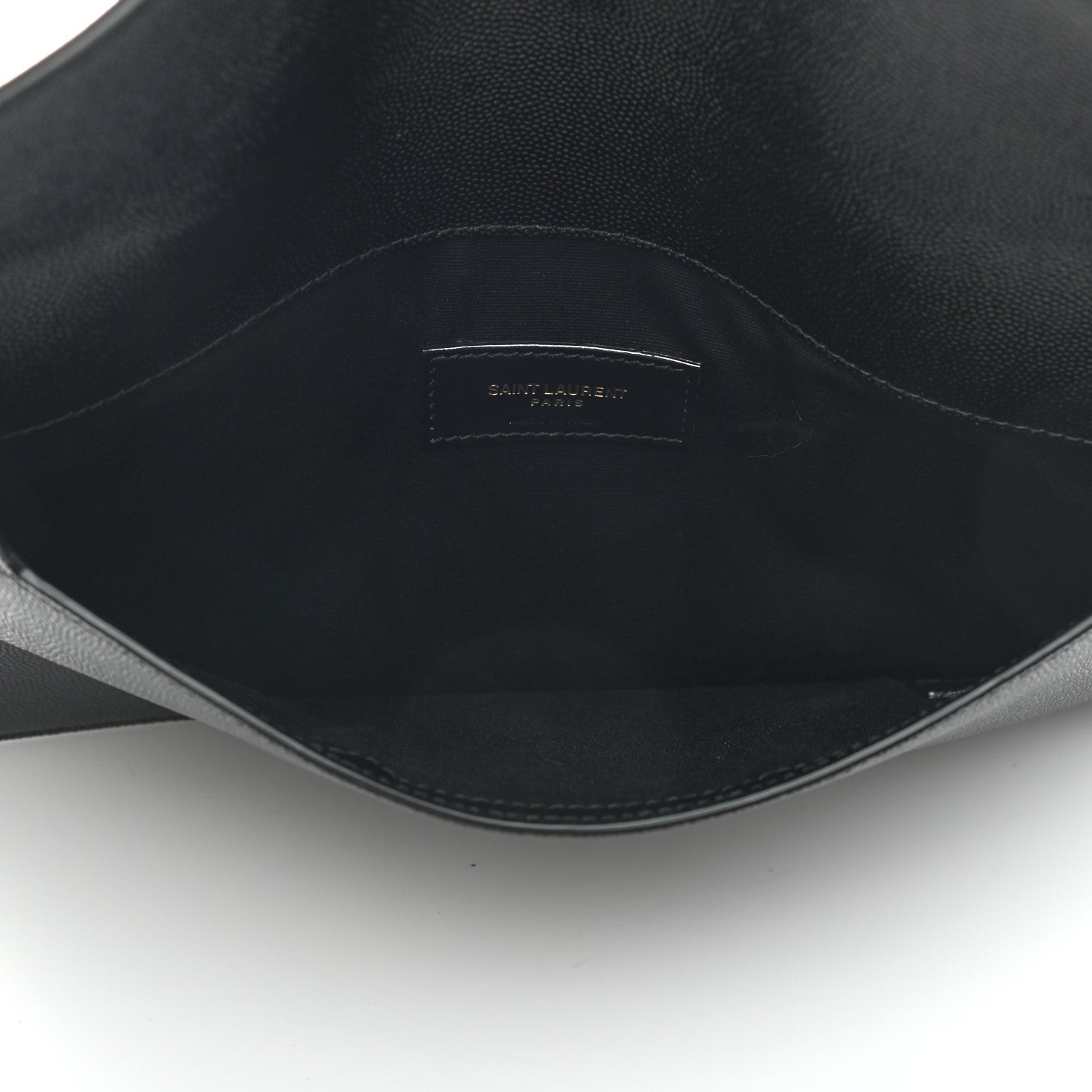 Saint Laurent Grain De Poudre Uptown Pouch Black 5 of 7
