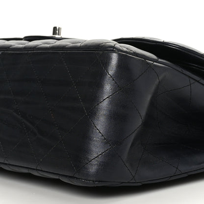 Chanel Iridescent Calfskin Quilted Jumbo Double Flap Charcoal 9 of 9