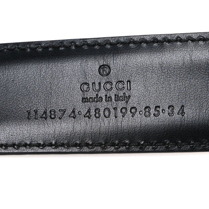 Gucci Monogram Interlocking G Belt 85 34 Black 5 of 5