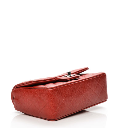 Chanel Caviar Quilted Mini Rectangular Flap Red 4 of 7