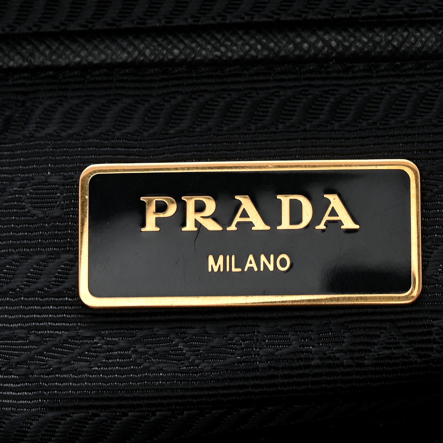 Prada Tessuto Nylon Saffiano Tote Black 10 of 21