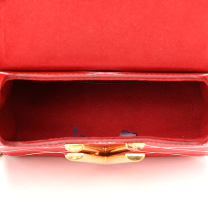 Louis Vuitton LOUIS VUITTON Epi Malletage Twist Shoulder Bag PM Rouge 5 of 17