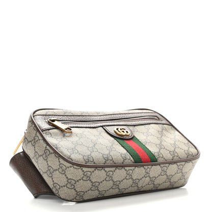 Gucci Soft GG Supreme Monogram Medium Ophidia Belt Bag Dark Brown 4 of 11