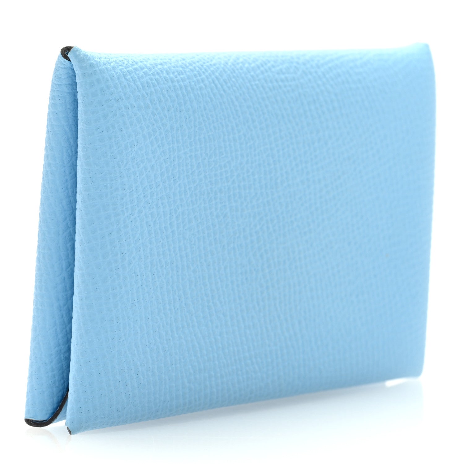 Hermes Epsom Calvi Card Case Celeste 3 of 6