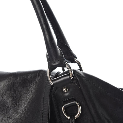 Prada Soft Calfskin Flap Shoulder Bag Black 12 of 14