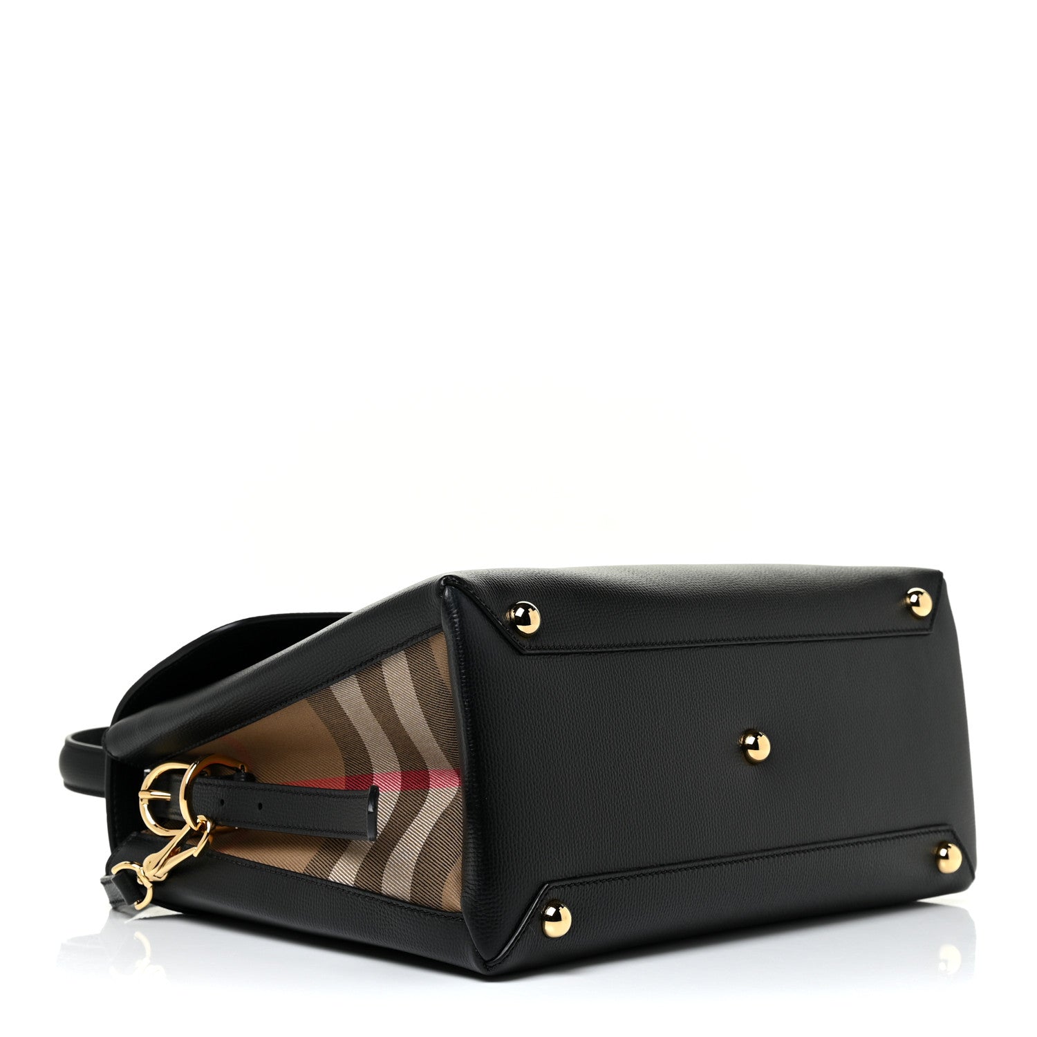 Burberry Derby Calfskin House Check Medium Camberley Black 4 of 10