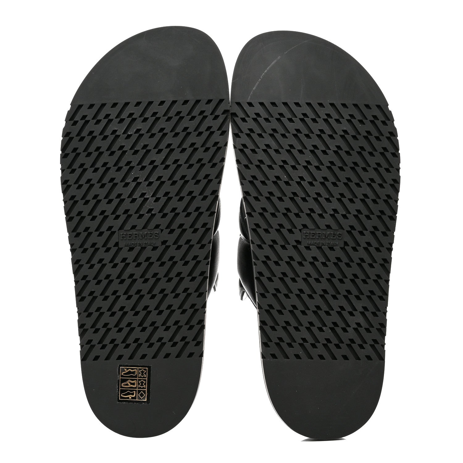 Hermes Nappa Extra Sandals 40 Black 5 of 9