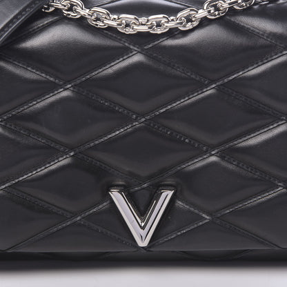 Louis Vuitton Lambskin Malletage GO-14 MM Black 12 of 12