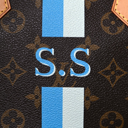 Louis Vuitton Monogram My LV Heritage Speedy Bandouliere 40 Gris Blue Clair 40 of 40
