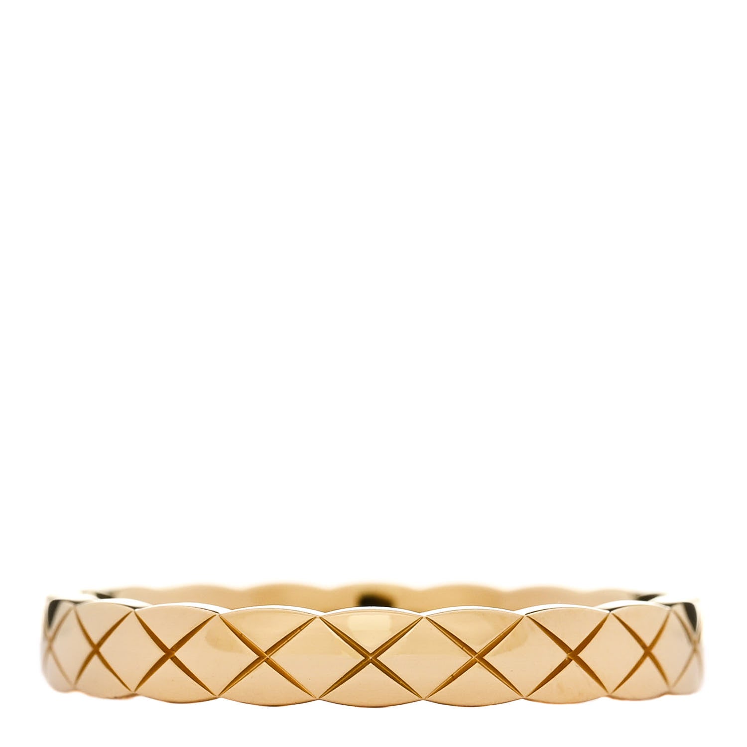 Chanel 18K Yellow Gold Mini Coco Crush Ring 60 9 3 of 5