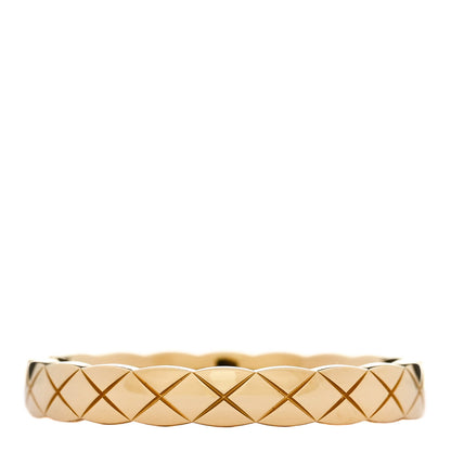 Chanel 18K Yellow Gold Mini Coco Crush Ring 60 9 3 of 5