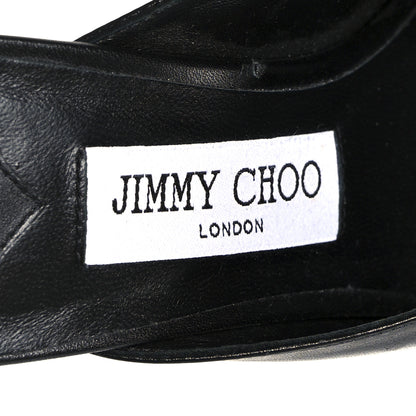 Jimmy Choo Calfskin Maryanne 100 Mule Sandals 37.5 Black 7 of 8