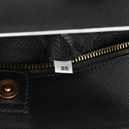 Prada Saffiano Lux Medium Tote Black 9 of 18