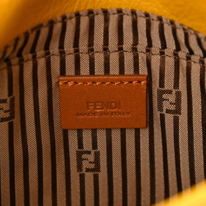Fendi Vitello Flamingo Fendista Pouchette Crossbody Bag Yellow 6 of 10