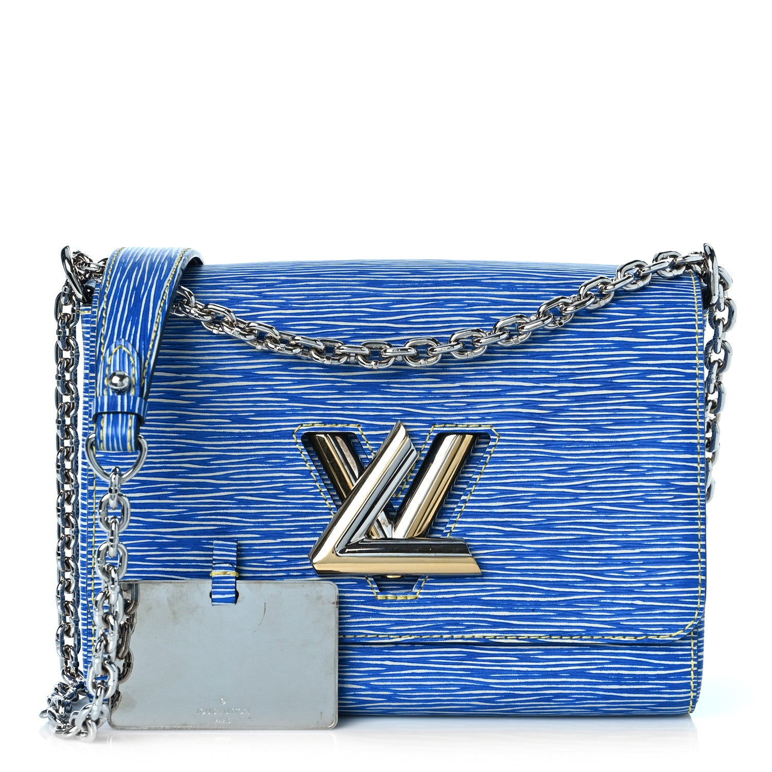 Louis Vuitton Epi Twist Shoulder Bag MM Denim Light 1 of 10