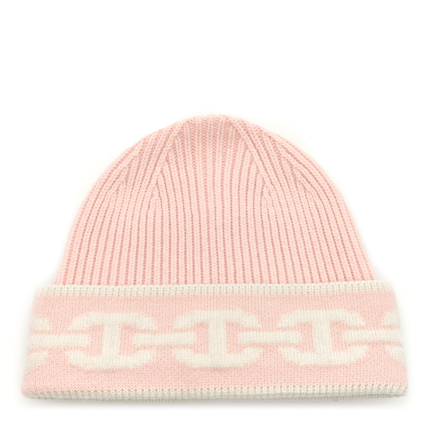 Cashmere Knit Heaven Beanie M Rose Poudre Ecru