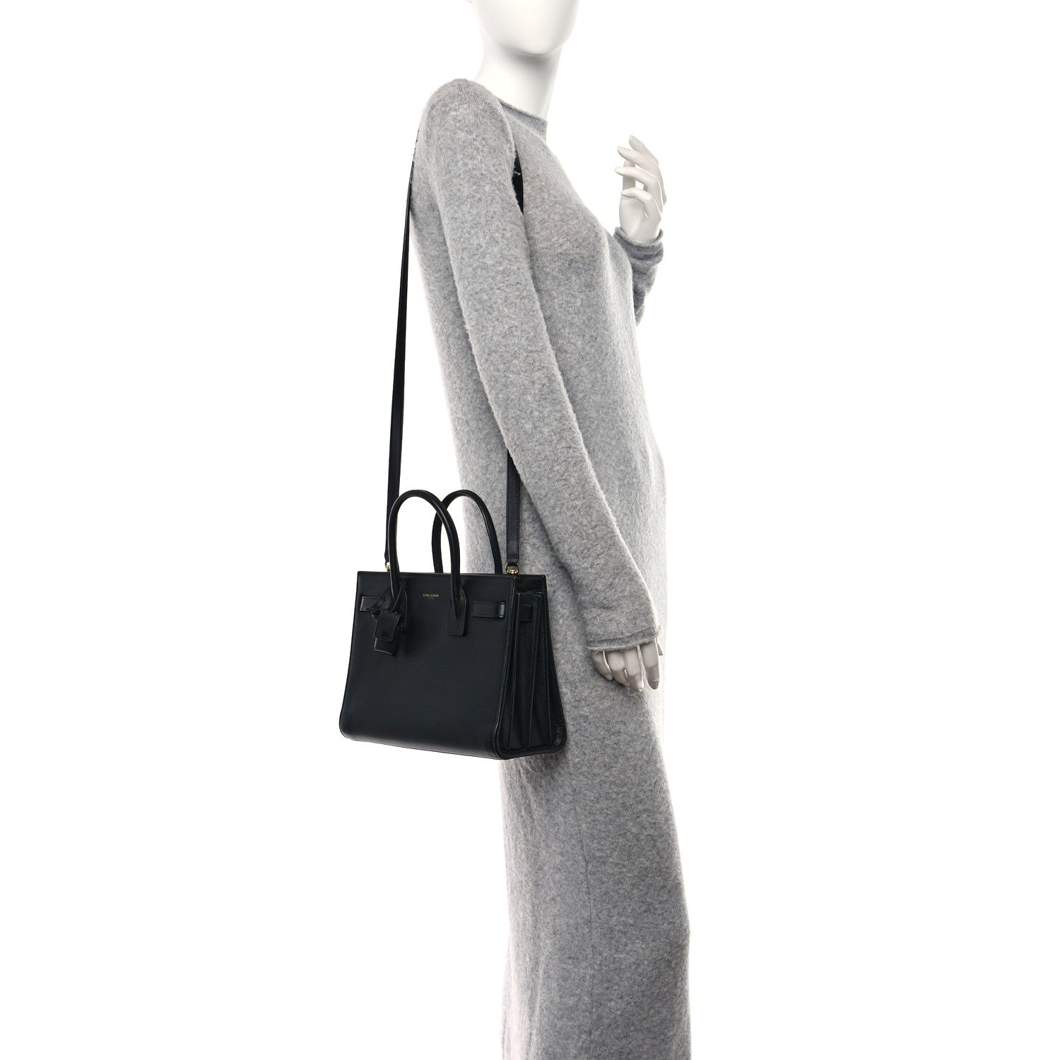 Saint Laurent Calfskin Baby Sac De Jour Black 2 of 15