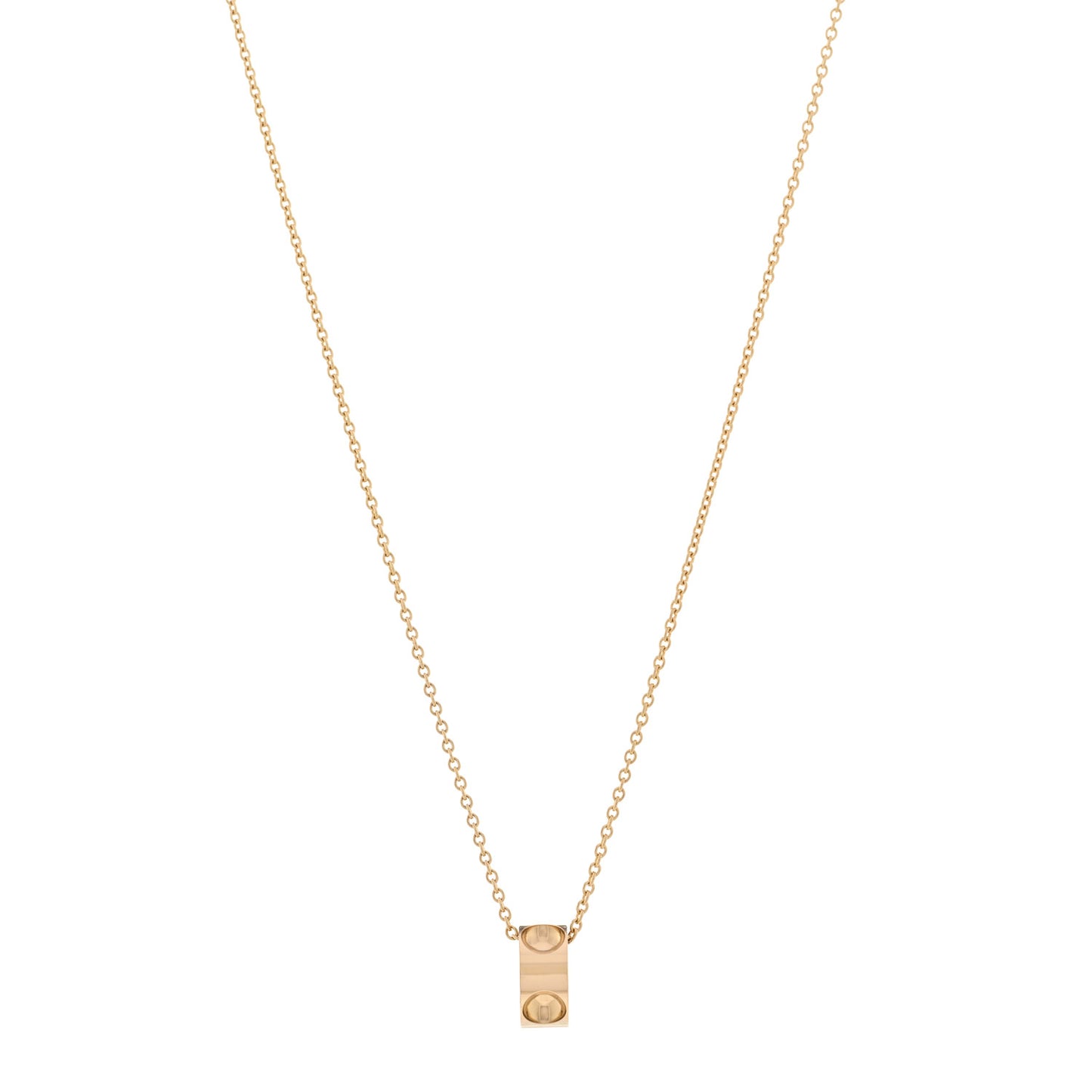 18K Yellow Gold Empreinte Pendant Necklace