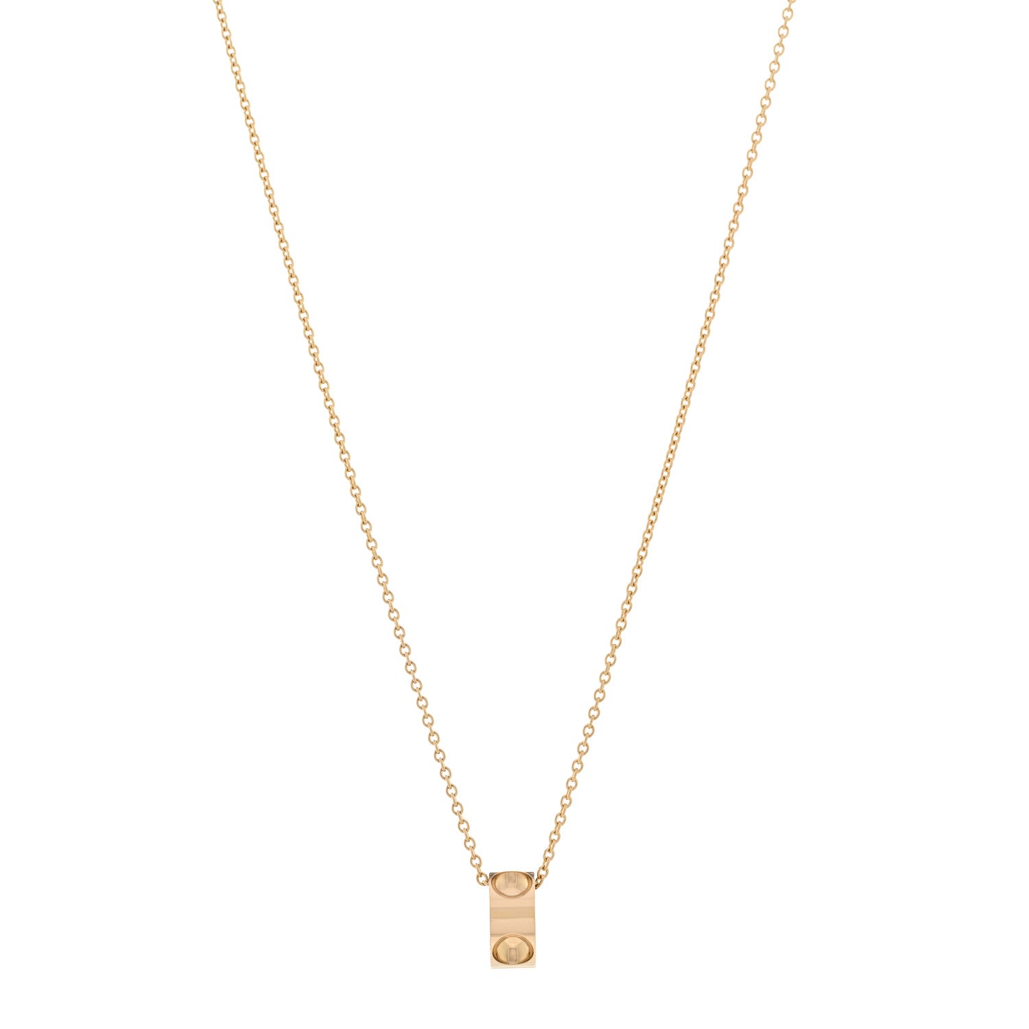Louis Vuitton 18K Yellow Gold Empreinte Pendant Necklace 1 of 6