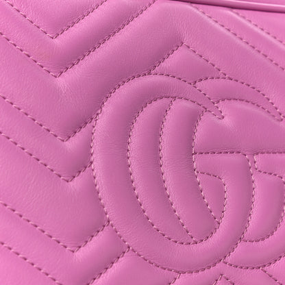 Gucci Calfskin Matelasse Small GG Marmont Chain Shoulder Bag Candy Mousse 15 of 15