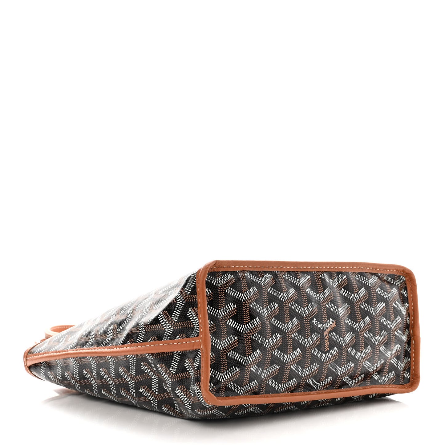 Goyardine Reversible Mini Anjou Black Gold