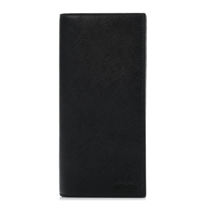 Prada Saffiano Muticolor Flap Wallet Black 1 of 4