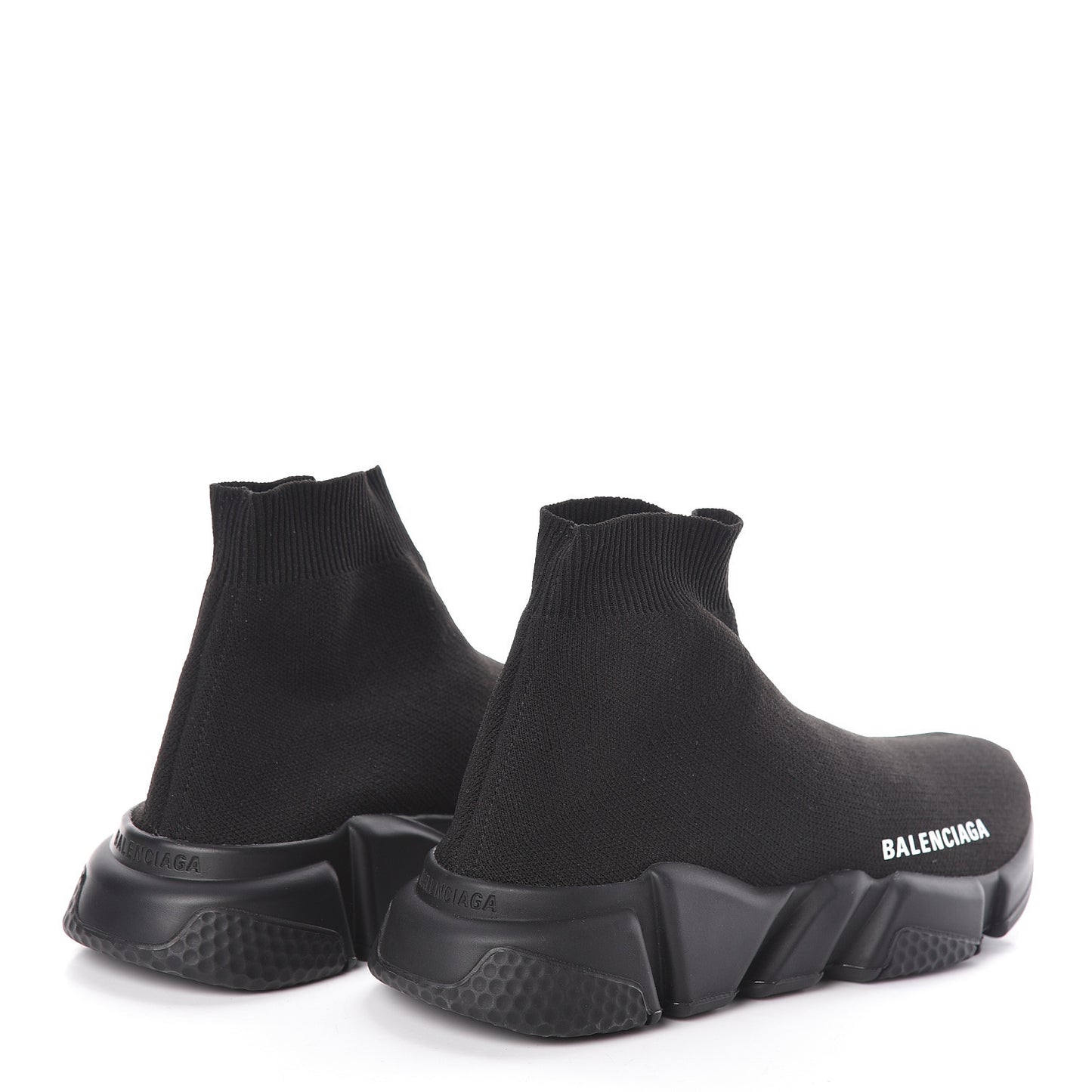 Neoprene Knit Womens Speed Sneakers 36 Black