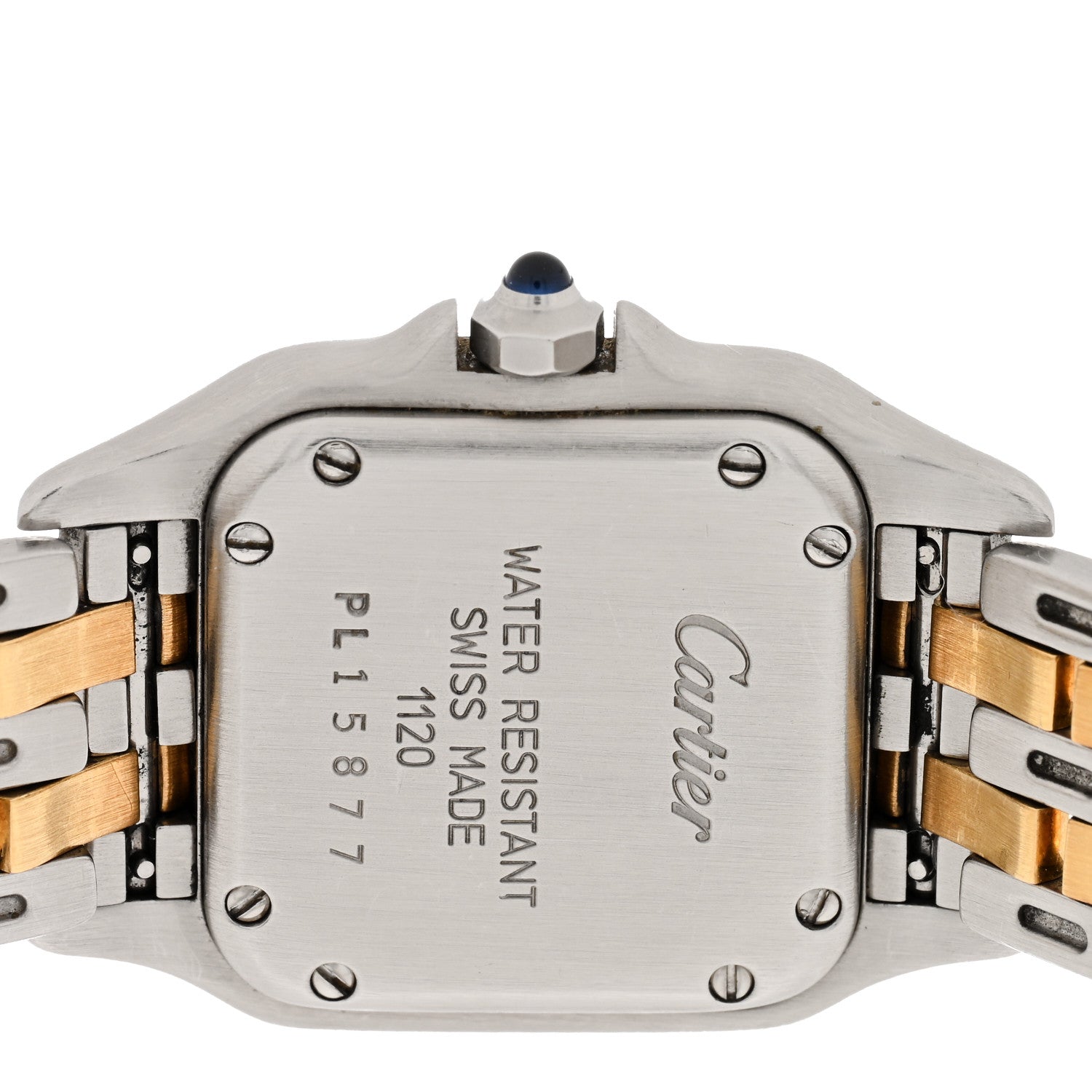 Cartier Stainless Steel 18K Yellow Gold 22mm Panthere Quartz Watch 4 of 4