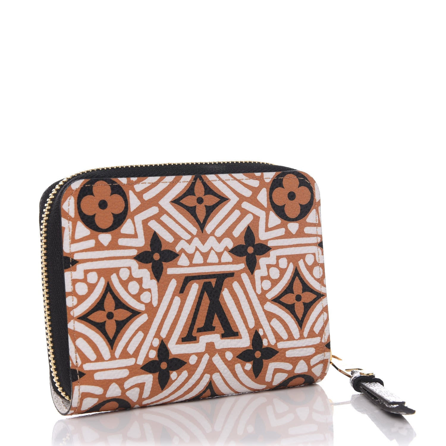 Louis Vuitton Monogram Giant Crafty Zippy Coin Purse Creme Caramel 2 of 8