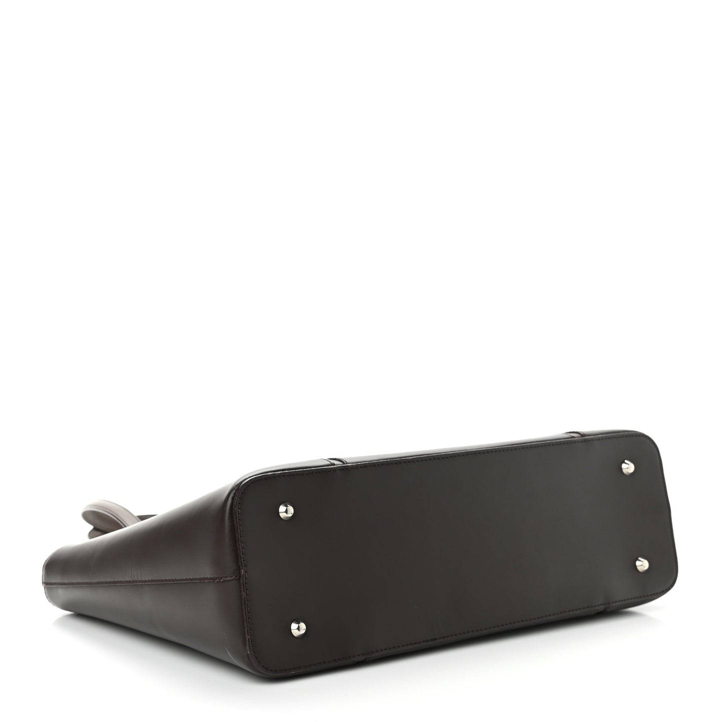 Calfskin Tote Dark Brown