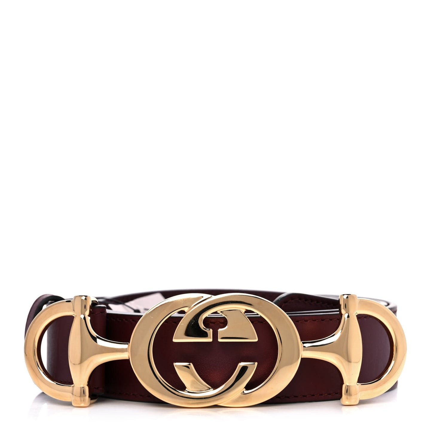 Calfskin Zumi 30mm Belt 85 34 Vintage Bordeaux
