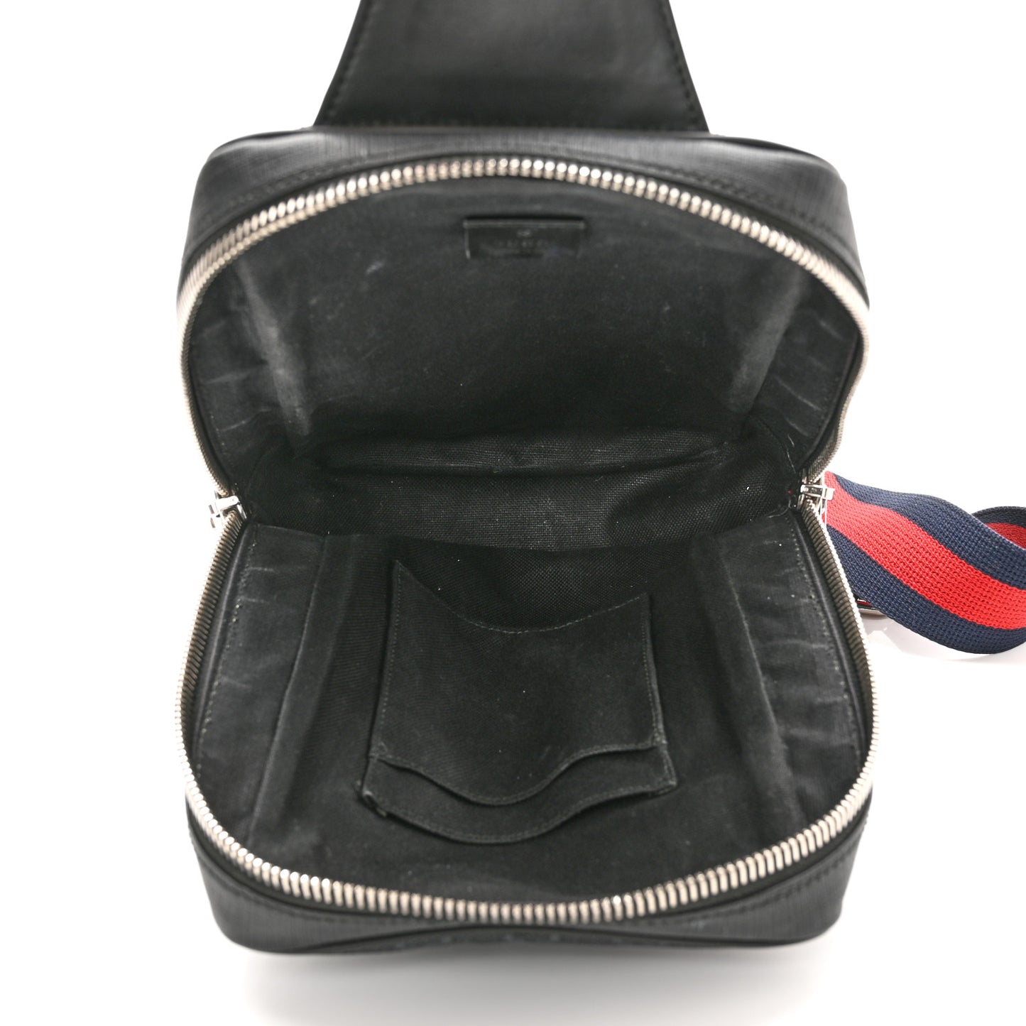 GG Supreme Monogram Web Belt Bag Black Grey
