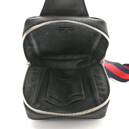 Gucci GG Supreme Monogram Web Belt Bag Black Grey 5 of 13
