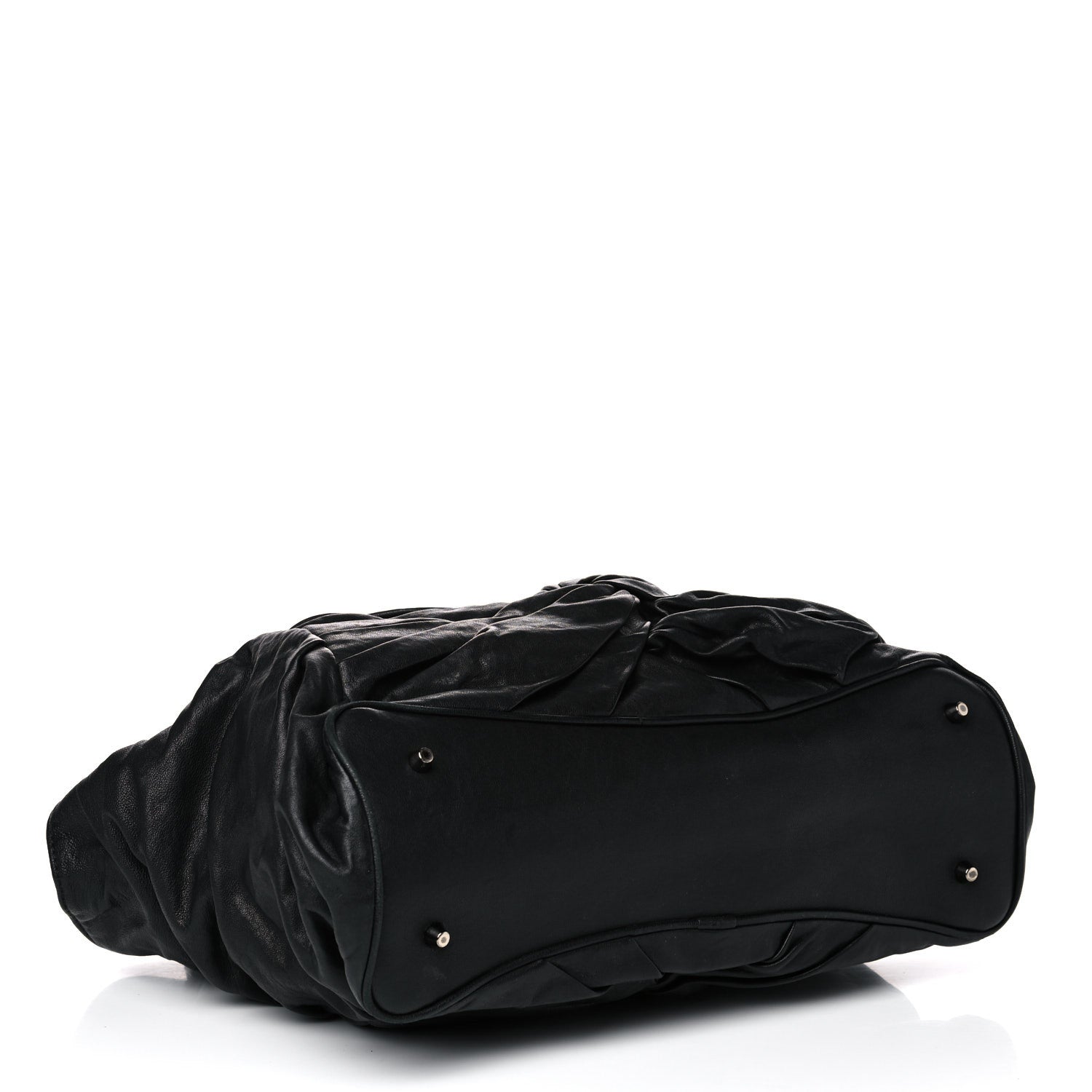Burberry Lambskin Maggie Soft Knot Hobo Black 4 of 17
