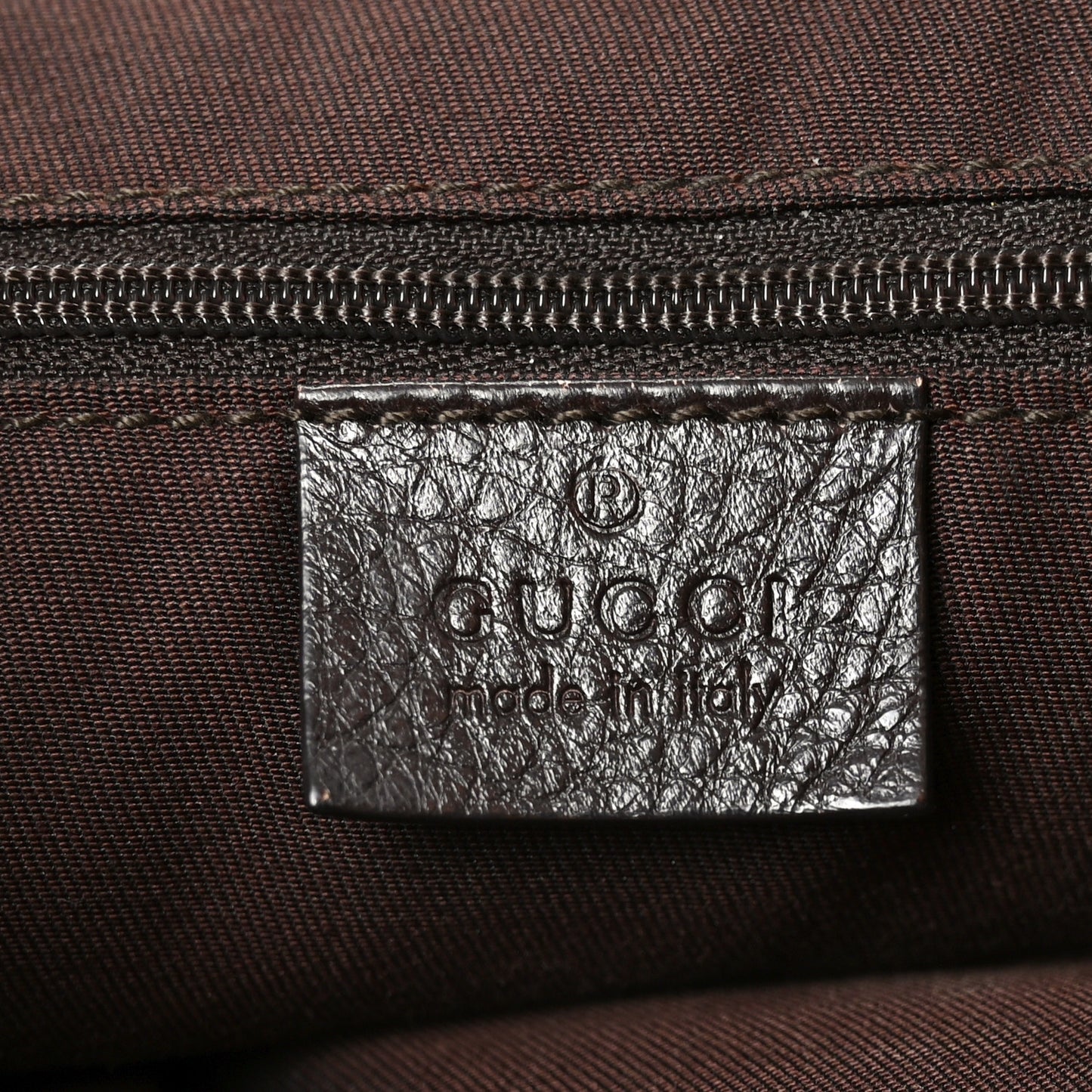 Monogram Large New Ladies Web Hobo Dark Brown