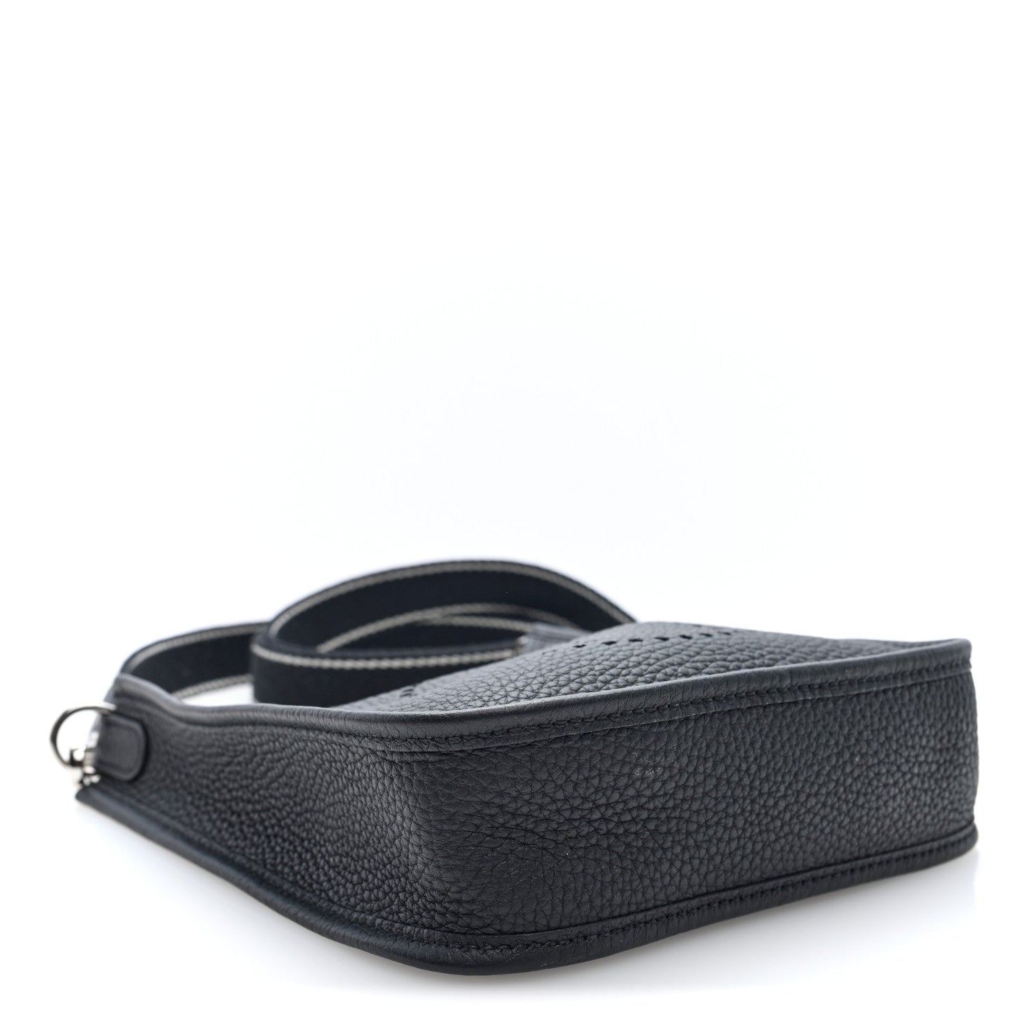 Hermes Taurillon Clemence Amazone Evelyne TPM Black White 4 of 10