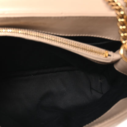Saint Laurent Calfskin Y Quilted Monogram Small Loulou Chain Satchel Dark Beige 5 of 10