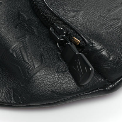 Louis Vuitton Calfskin Monogram Shadow Rush BumBag Black 8 of 9