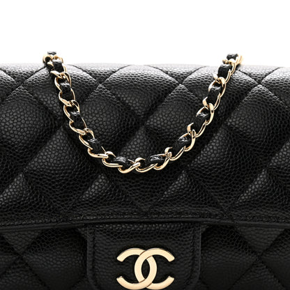 Chanel Caviar Quilted Glasses Case With Chain Black 9 of 12