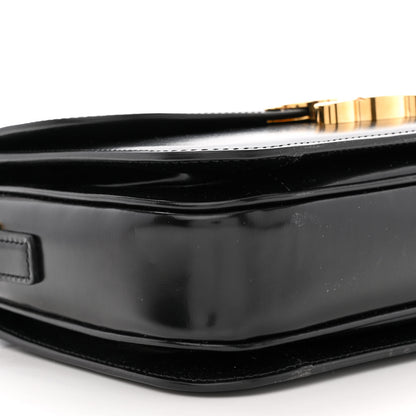 Celine Shiny Calfskin Medium Triomphe Black 10 of 11